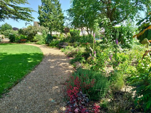 The walled garden at Hillside House